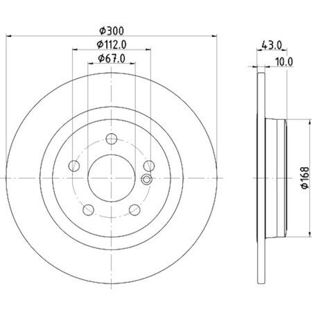 Pagid Brakes Brake Disc (Pr-Ea/Bx-2), 355122871 355122871